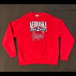 Vtg 90’s Nebraska Cornhuskers Crewneck Sweater XL